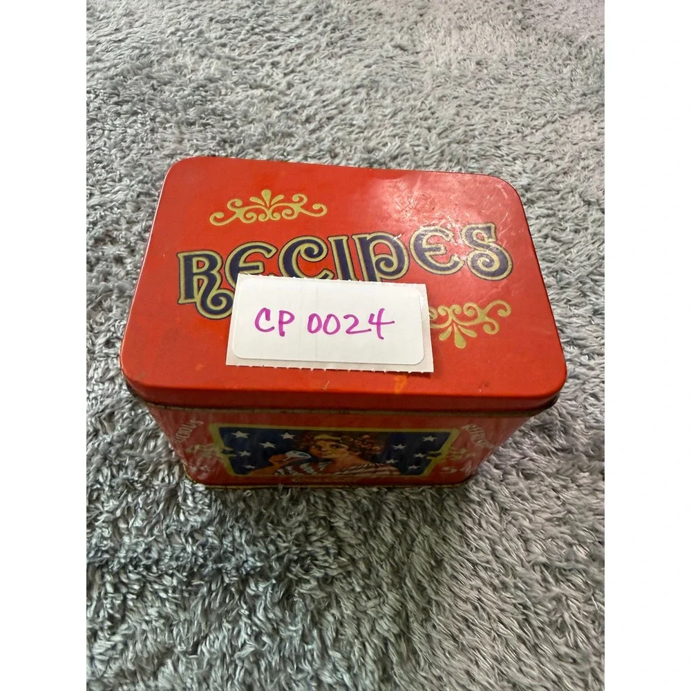 Coca-Cola Unisex Vintage Style Recipe Tin Box OS Red Metal Advertising Graphic